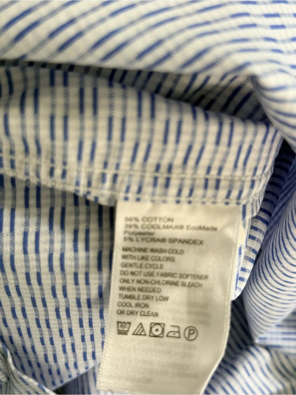 EUC Tommy Bahama Pale Blue Textured Long-Sleeve Button Shirt - Picture 5 of 8